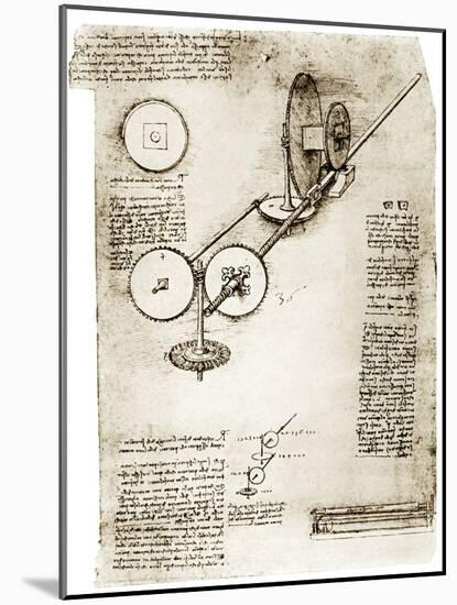 Da Vinci's Notebook-Library of Congress-Mounted Photographic Print