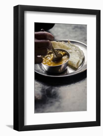 Daal and Roti, Bhaktapur, Nepal, Asdia-Andrew Taylor-Framed Photographic Print