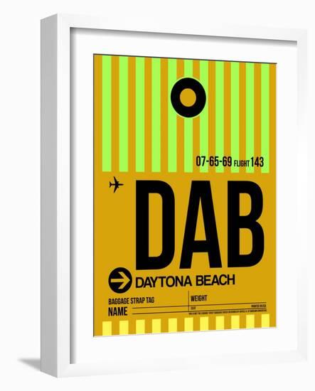 DAB Daytona Beach Luggage Tag I-NaxArt-Framed Art Print