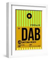 DAB Daytona Beach Luggage Tag I-NaxArt-Framed Art Print