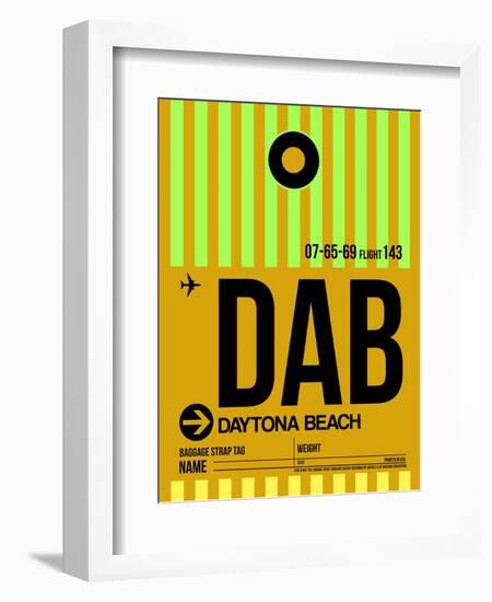 DAB Daytona Beach Luggage Tag I-NaxArt-Framed Art Print