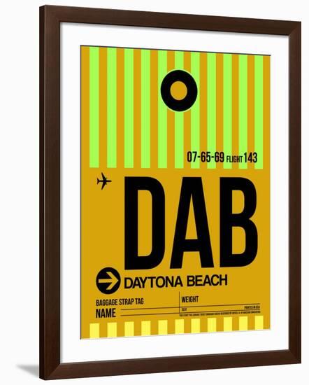 DAB Daytona Beach Luggage Tag I-NaxArt-Framed Art Print