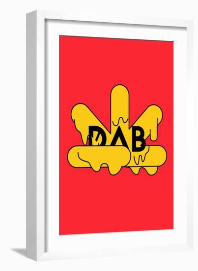 Dab-null-Framed Art Print