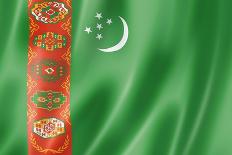 Turkmenistan Flag-daboost-Art Print
