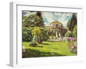 Dacha Near Moscow-Sergei Arsenyevich Vinogradov-Framed Giclee Print