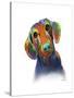 Dachshund 1-Marlene Watson-Stretched Canvas