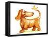 Dachshund and Butterfly-Nate Owens-Framed Stretched Canvas