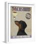 Dachshund, Black and Tan, Ice Cream-Fab Funky-Framed Art Print