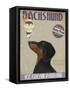 Dachshund, Black and Tan, Ice Cream-Fab Funky-Framed Stretched Canvas