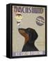 Dachshund, Black and Tan, Ice Cream-Fab Funky-Framed Stretched Canvas