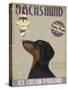 Dachshund, Black and Tan, Ice Cream-Fab Funky-Stretched Canvas