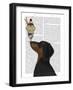 Dachshund, Black and Tan, Ice Cream-Fab Funky-Framed Art Print