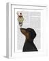 Dachshund, Black and Tan, Ice Cream-Fab Funky-Framed Art Print