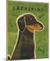 Dachshund (black and tan)-John W^ Golden-Mounted Art Print