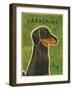 Dachshund (black and tan)-John W Golden-Framed Giclee Print