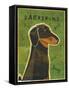 Dachshund (black and tan)-John W Golden-Framed Stretched Canvas