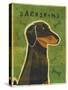 Dachshund (black and tan)-John W Golden-Stretched Canvas