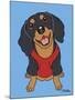 Dachshund Black Tan-Tomoyo Pitcher-Mounted Giclee Print