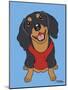 Dachshund Black Tan-Tomoyo Pitcher-Mounted Giclee Print