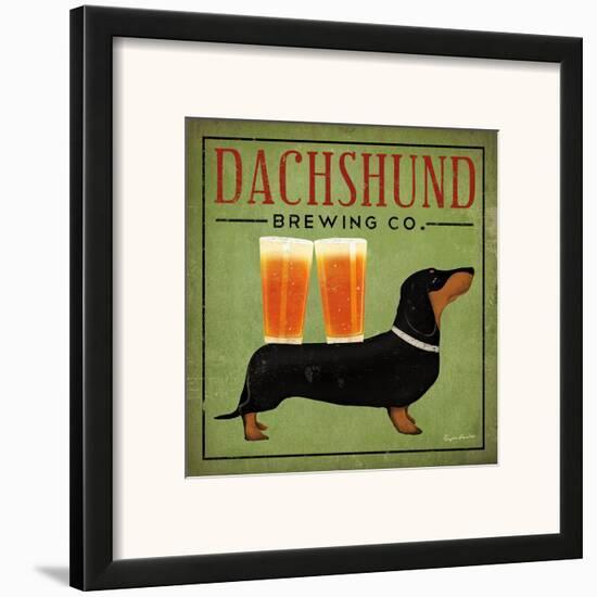 Dachshund Brewing Co.-Ryan Fowler-Framed Art Print