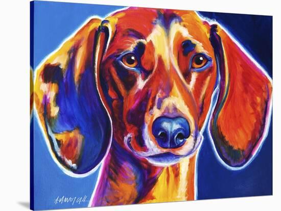 Dachshund - Bubbs-Dawgart-Stretched Canvas