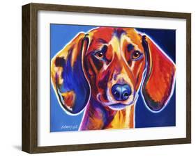 Dachshund - Bubbs-Dawgart-Framed Giclee Print