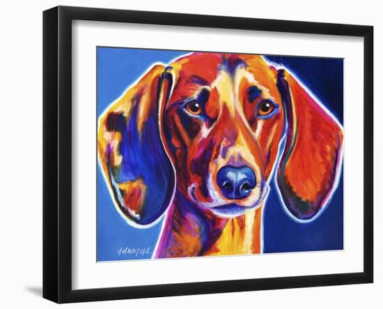 Dachshund - Bubbs-Dawgart-Framed Giclee Print