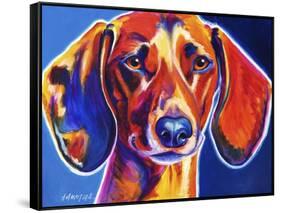 Dachshund - Bubbs-Dawgart-Framed Stretched Canvas