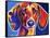 Dachshund - Bubbs-Dawgart-Framed Stretched Canvas