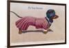 Dachshund Dressed as a Woman-null-Framed Photographic Print