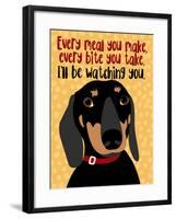 Dachshund Every Meal You Make-Ginger Oliphant-Framed Art Print