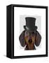 Dachshund, Formal Hound and Hat-Fab Funky-Framed Stretched Canvas