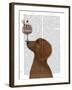 Dachshund, Gold, Ice Cream-Fab Funky-Framed Art Print