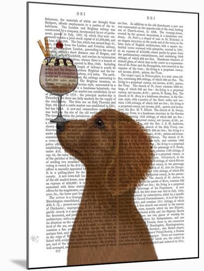 Dachshund, Gold, Ice Cream-Fab Funky-Mounted Art Print