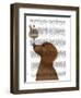 Dachshund, Gold, Ice Cream-Fab Funky-Framed Art Print