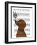 Dachshund, Gold, Ice Cream-Fab Funky-Framed Art Print