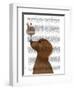 Dachshund, Gold, Ice Cream-Fab Funky-Framed Art Print