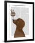 Dachshund, Gold, Ice Cream-Fab Funky-Framed Art Print