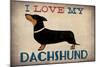 Dachshund Longboards - Love v1-Ryan Fowler-Mounted Art Print