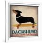 Dachshund Longboards-Ryan Fowler-Framed Premium Giclee Print