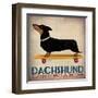 Dachshund Longboards-Ryan Fowler-Framed Art Print