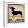 Dachshund Longboards-Ryan Fowler-Framed Art Print