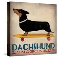 Dachshund Longboards-Ryan Fowler-Stretched Canvas