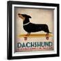 Dachshund Longboards-Ryan Fowler-Framed Art Print