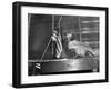 Dachshund Looking At American Flag-Bettmann-Framed Photographic Print