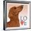 Dachshund Love-Tomoyo Pitcher-Framed Giclee Print