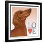 Dachshund Love-Tomoyo Pitcher-Framed Giclee Print