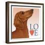 Dachshund Love-Tomoyo Pitcher-Framed Giclee Print