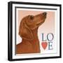 Dachshund Love-Tomoyo Pitcher-Framed Giclee Print