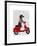 Dachshund on a Moped-Fab Funky-Framed Art Print